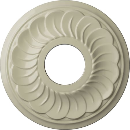 Ekena Millwork Blackthorn Ceiling Medallion (Fits Canopies up to 4 7/8"), 11 3/4"OD x 3 5/8"ID x 1"P, Clear Yellow CM11BLCYF
